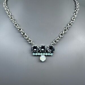 Sabika Easy Shades Necklace Spring Summer 2014 Rhinestone Bar Lt Green
